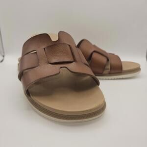 Bobs Skechers Womens 7 Desert Kiss Vegan Leather 1/2" Heel Excellent